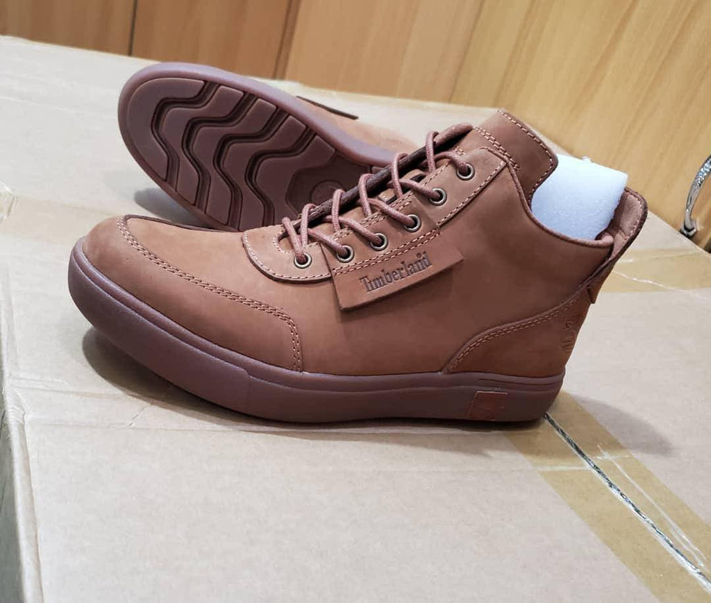 Men's Tan Brown Leather Lace-Up Ankle Boot