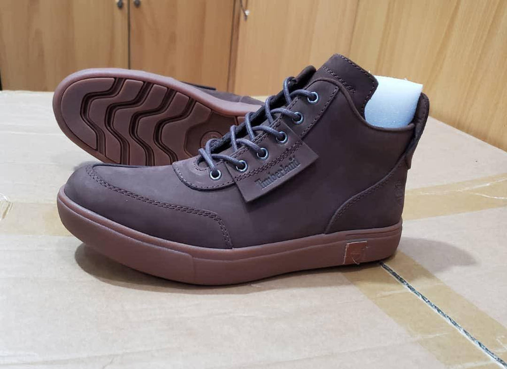Men's Dark Brown Leather Lace-Up Ankle Boot