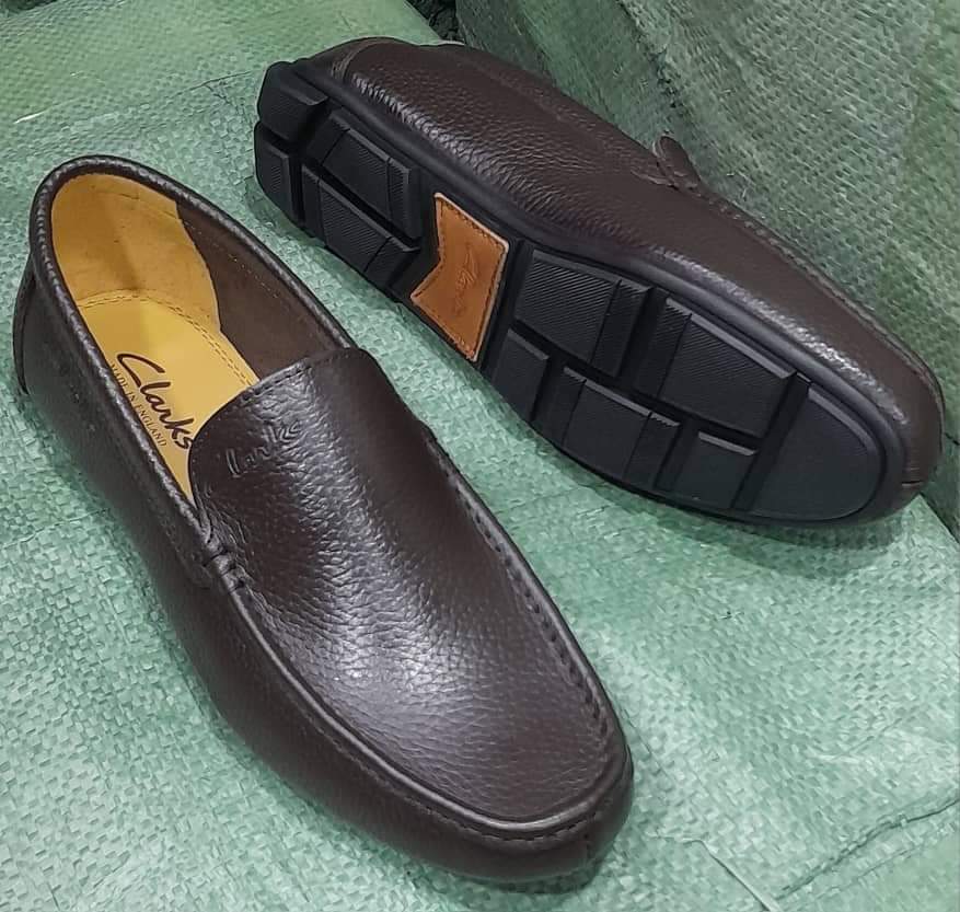 Men's Dark Brown Pebbled Leather Slip-On Loafer