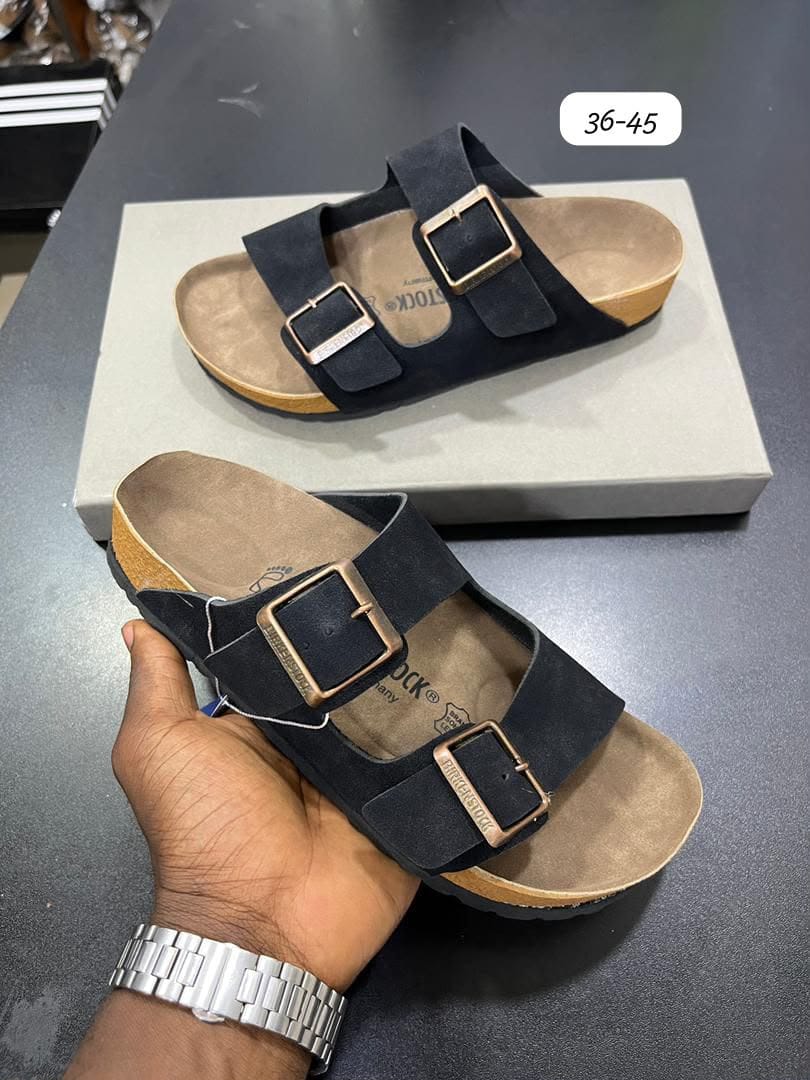 Birkenstock Arizona Navy Blue Double Strap Sandals