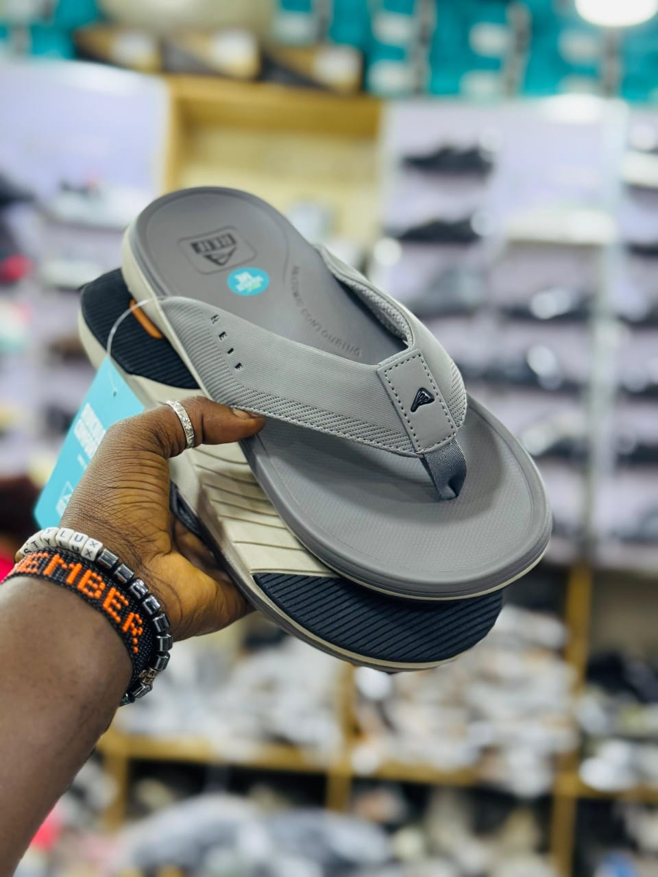 Men's Premium Grey Flip Flop Sandals