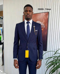 Men's 2-Piece Slim Fit Suit – Navy Blue