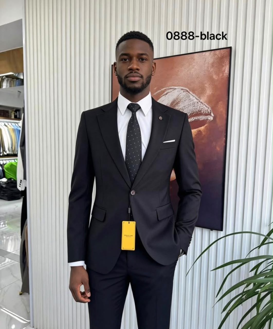Men's 2-Piece Slim Fit Suit – Black