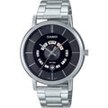 Casio Vintage Watch with Silver Metallic Straps