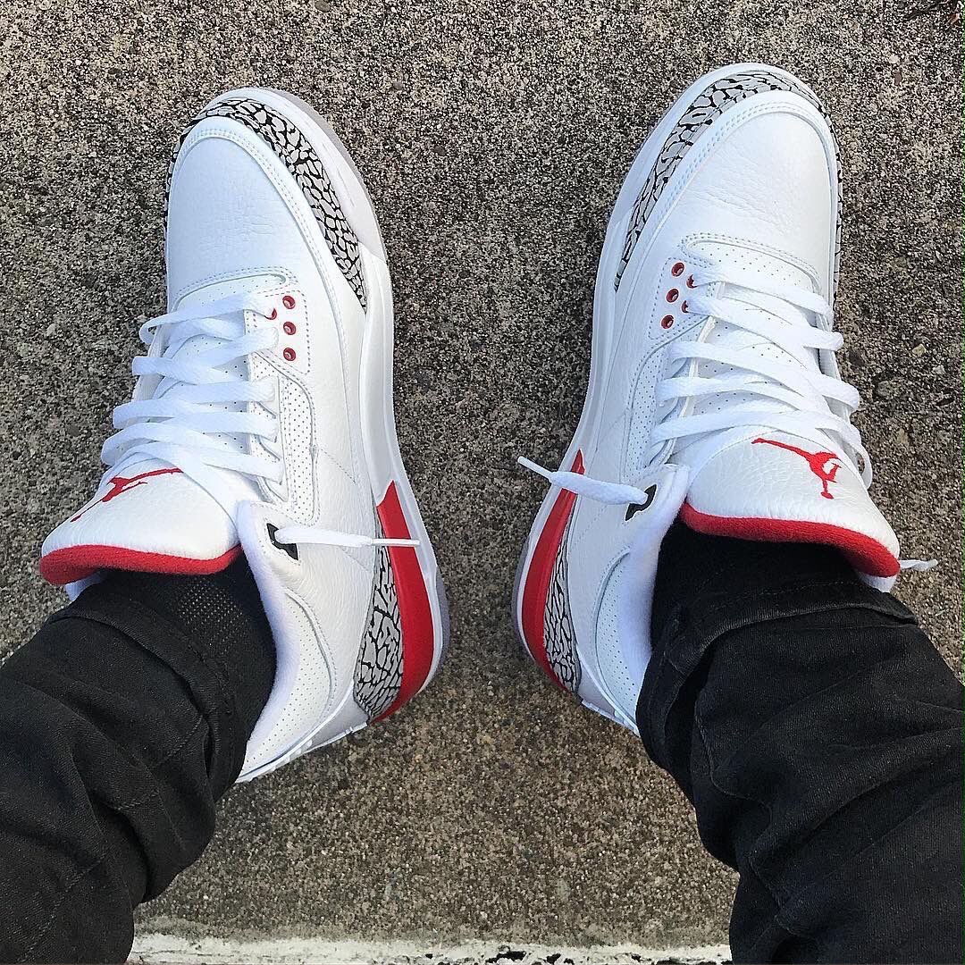 Air Jordan 3 Retro - White/Fire Red