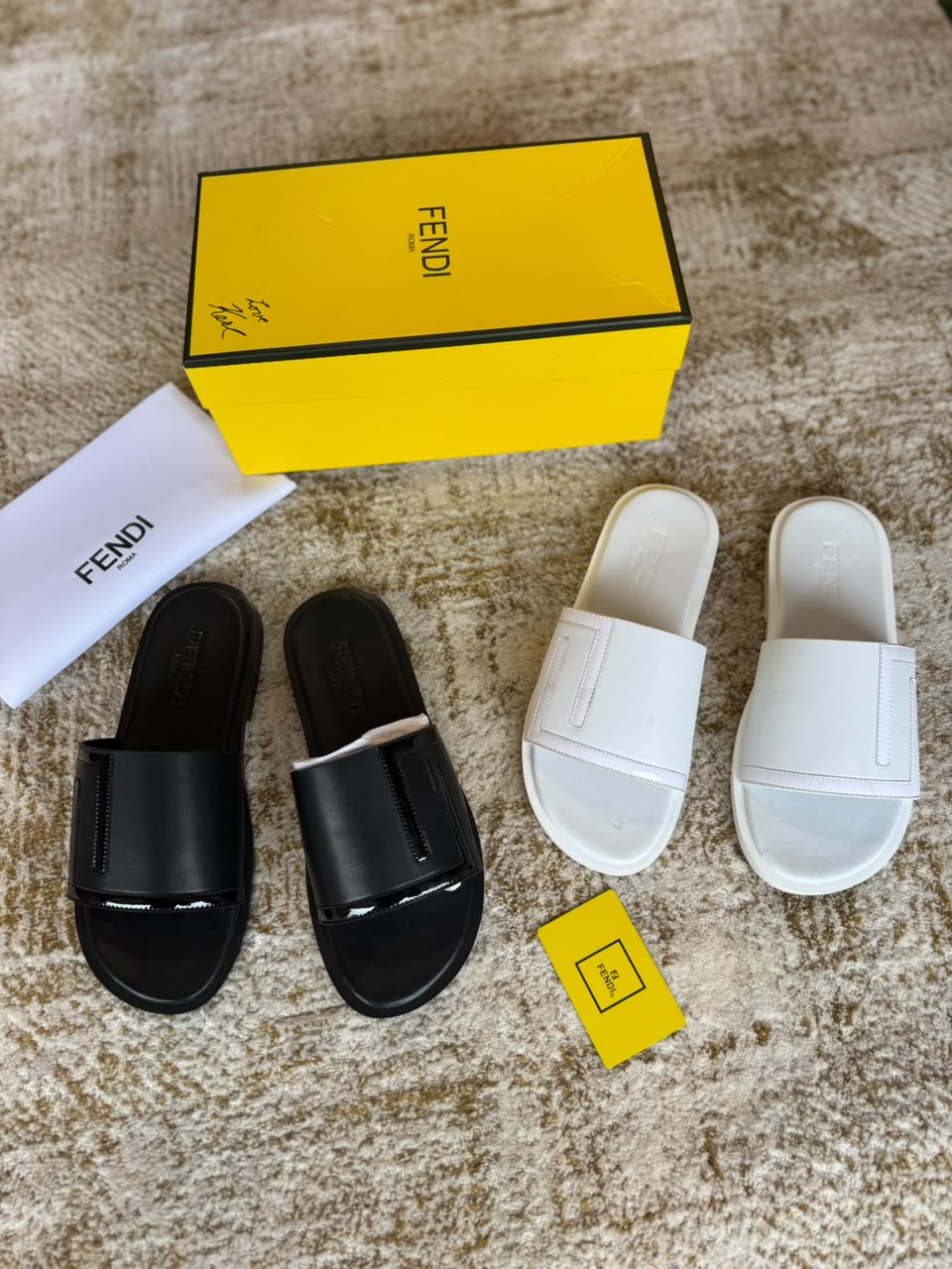 Fendi Roma Single Strap Slide Sandals