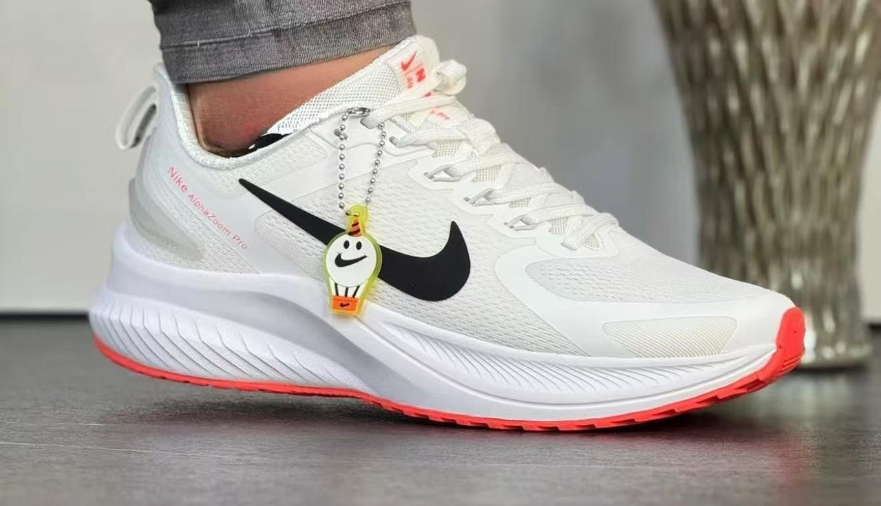 Nike Air Zoom Pegasus Running Shoes – White/Black/Red