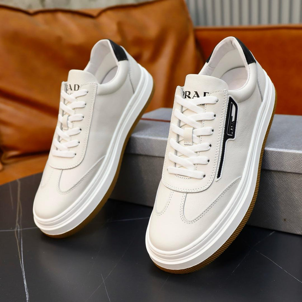 Prada Low-Top Leather Sneaker