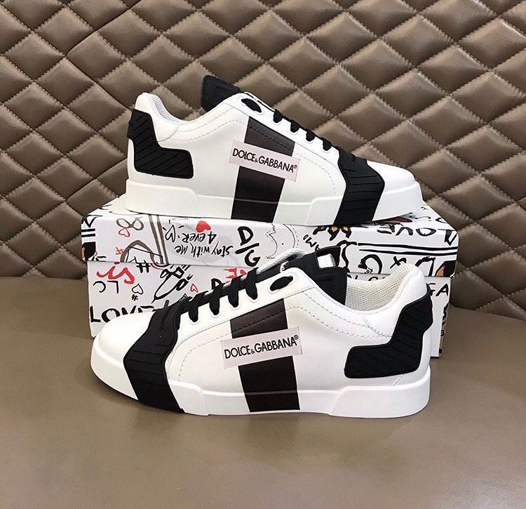 Dolce & Gabbana Portofino Sneakers – Black & White