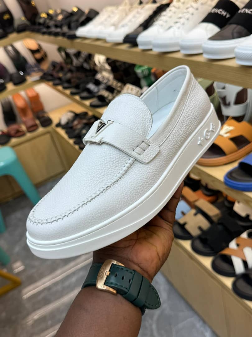 Louis Vuitton Leather Slip-On Loafer