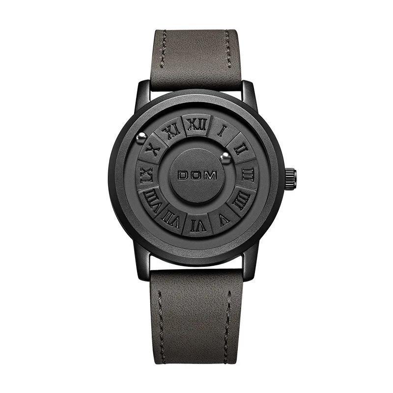 DOM Magnetic Ball Watch Leather Watch