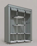 3-Column Metallic Frame Wardrobe