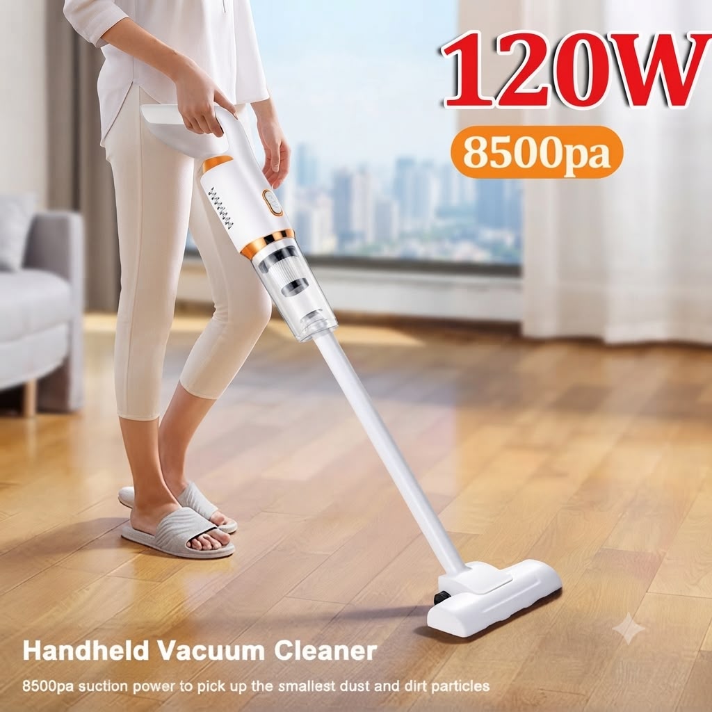 Handheld Vacuum Cleaner 120W – 8500Pa Suction