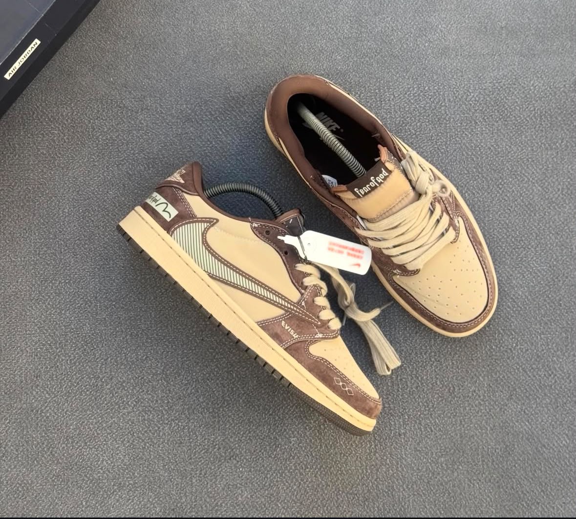 Air Jordan 1 Low x Fear of God Cream Brown
