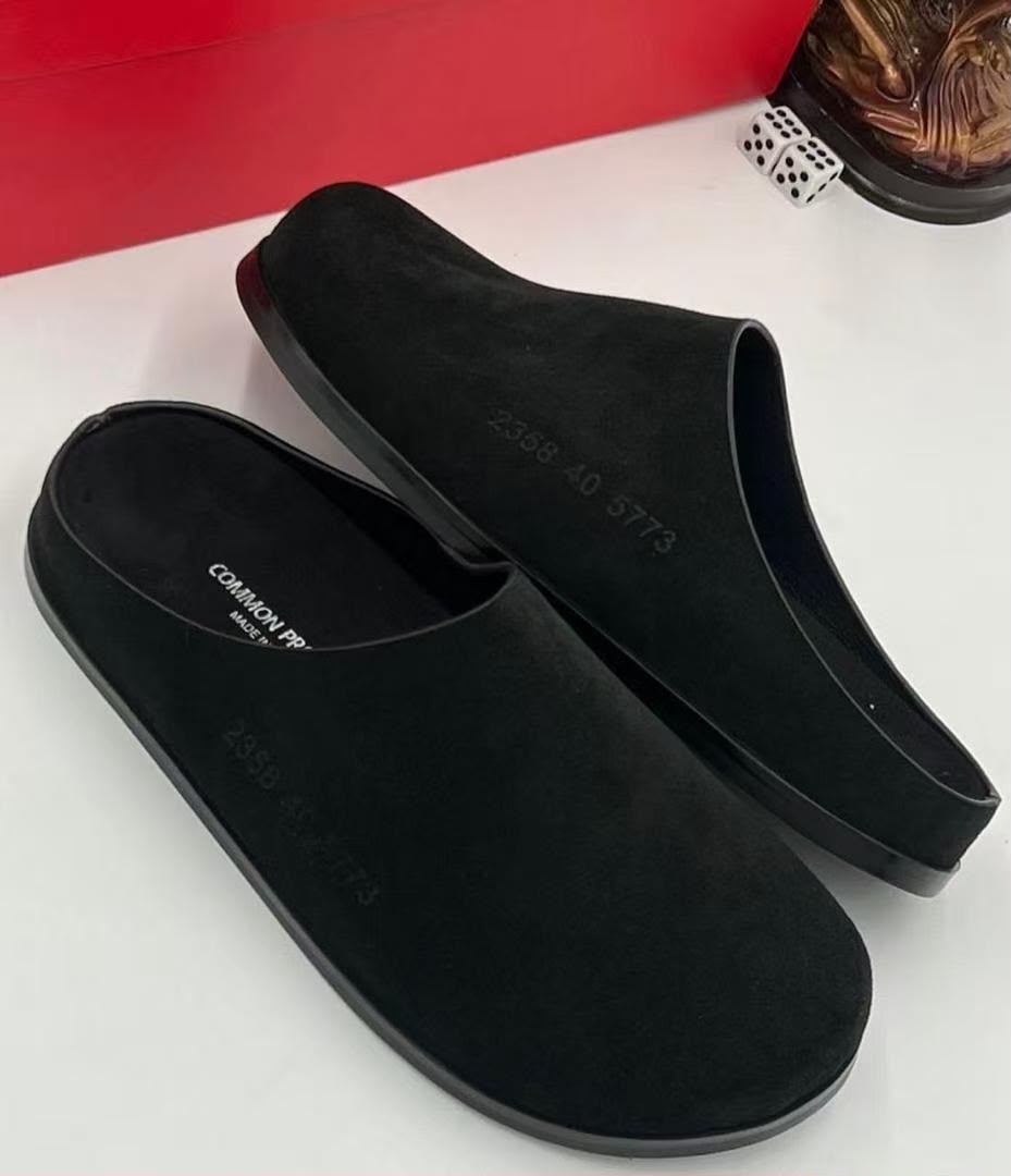 Common Projects Black Suede Mule