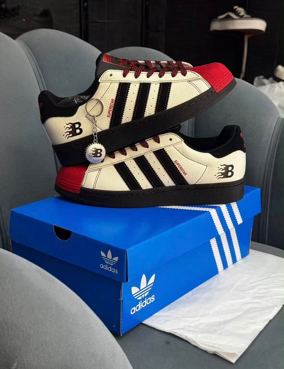 Adidas Superstar x Bugatti Cream/Black Sneaker