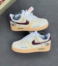 Nike Air Force 1 Low x Panda Pranks Cream/Burgundy