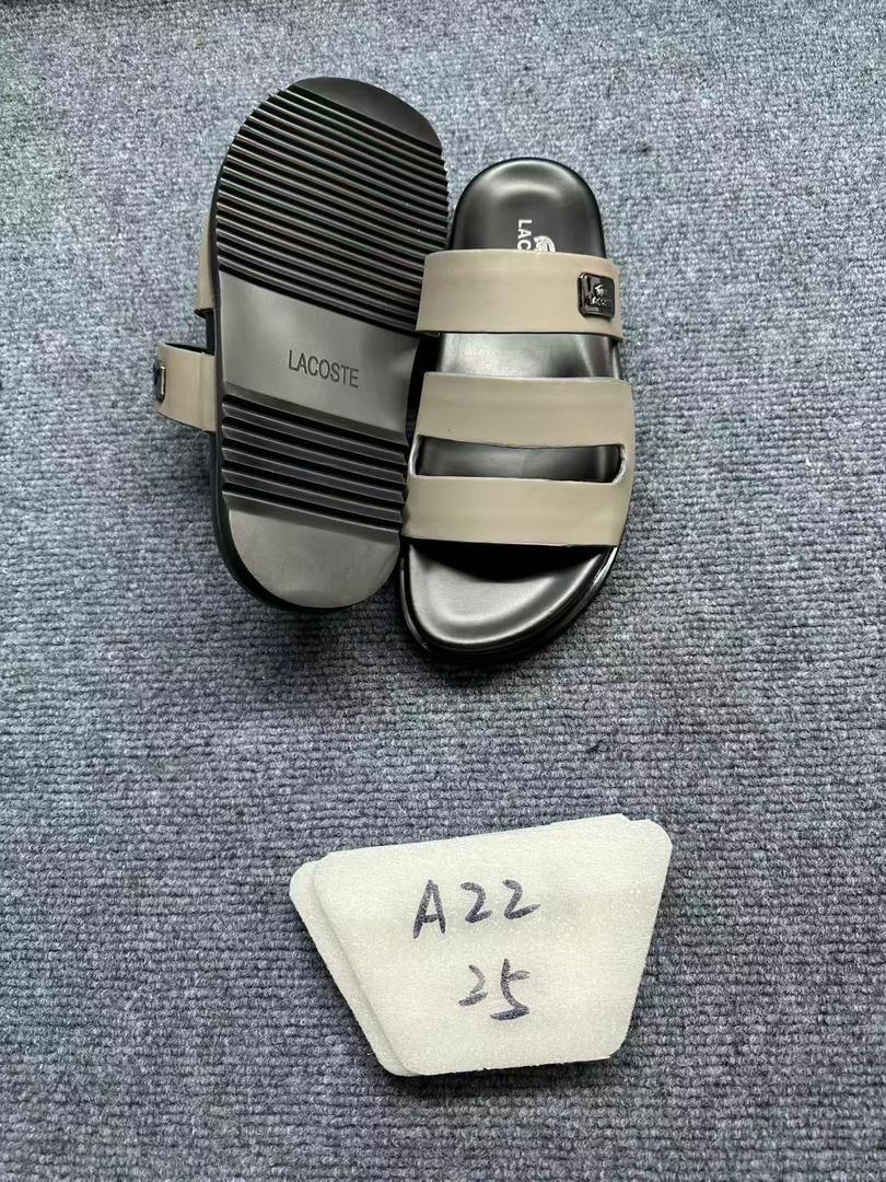 Lacoste Triple-Strap Slide Sandals