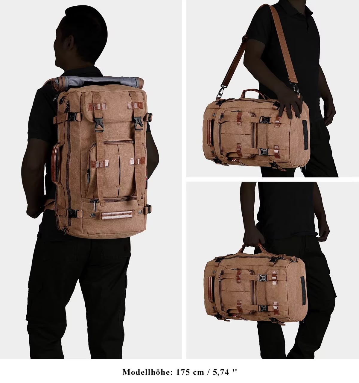 3-in-1 Canvas Travel Bag