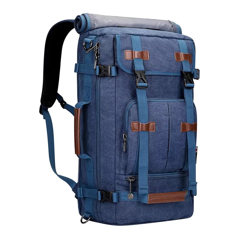 3-in-1 Tactical Canvas Backpack & Duffel with Hidden Straps