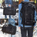 3-in-1 Tactical Canvas Backpack & Duffel with Hidden Straps