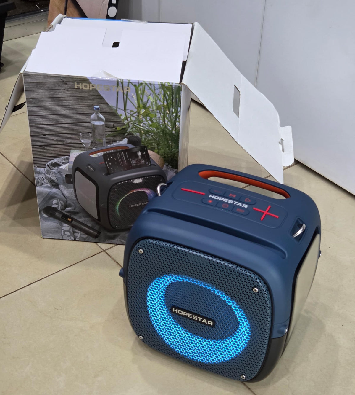 Hopestar Party One (80W) Powerful Bass Party Bluetooth Speaker with 2 Microphones