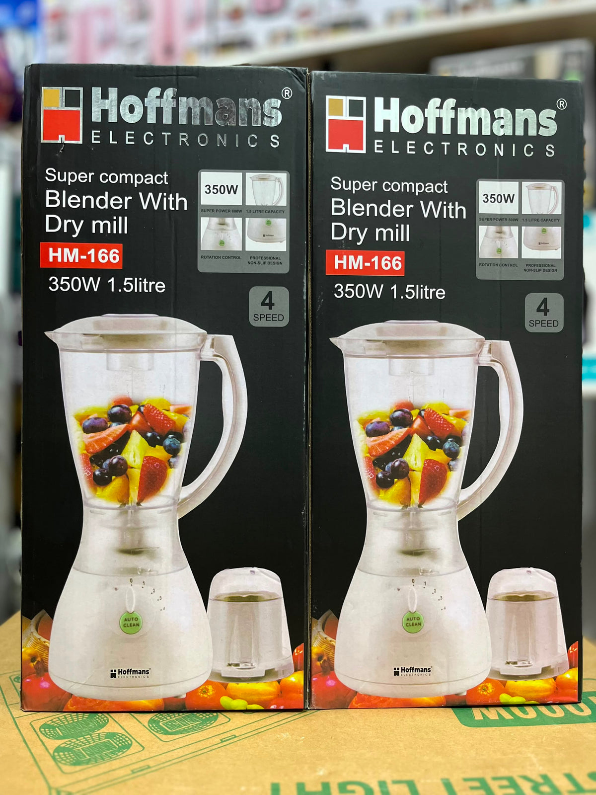 Hoffmans 2-in-1 Super Compact Blender with Dry Mill HM-166
