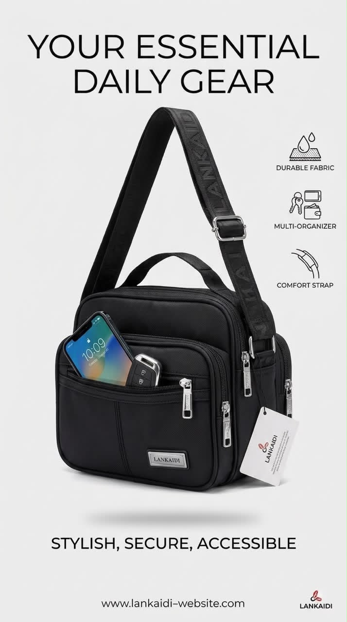 Lankaidi Multi-Organizer Crossbody Bag (LK-M23)