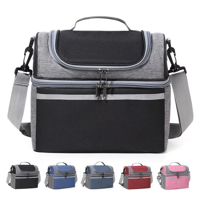 Dual Compartment Insulated Lunch Bag