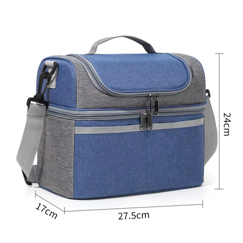 Dual Compartment Insulated Lunch Bag