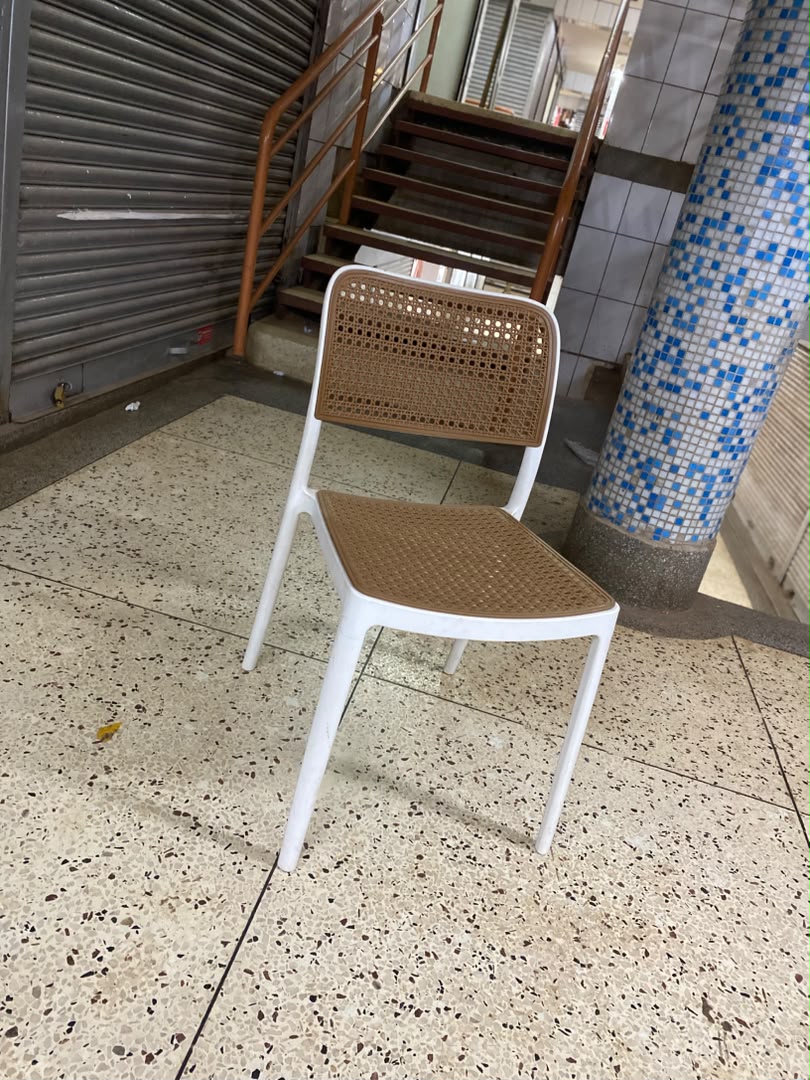Rattan Weave Dining Chair with Armrests