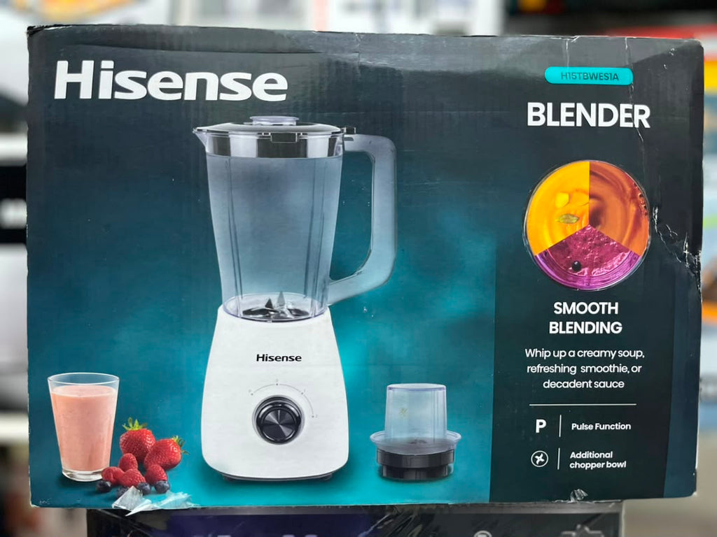 Hisense 2-in-1 Blender with Chopper Bowl (Plastic Base)