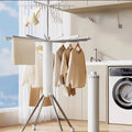 Multi-Tier Foldable Clothes Drying Rack with Wheels