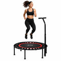 Mini Fitness Trampoline with Adjustable Handle Bar