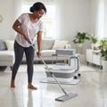 Flat Mop Cleaning Set with Collapsible Bucket