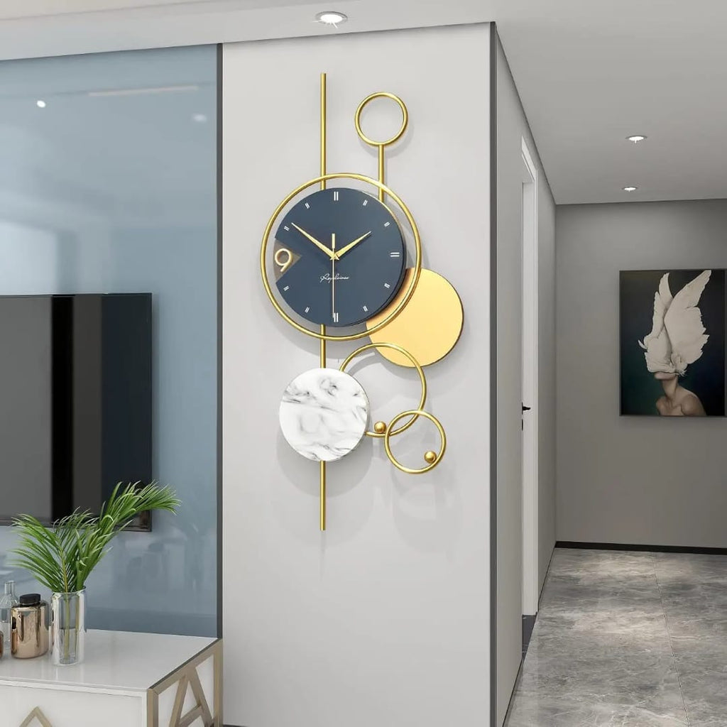 Luxury Gold Geometric Wall Clock