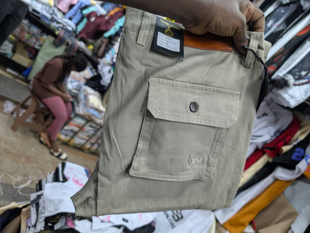 Men's Stone Beige Cargo Pants