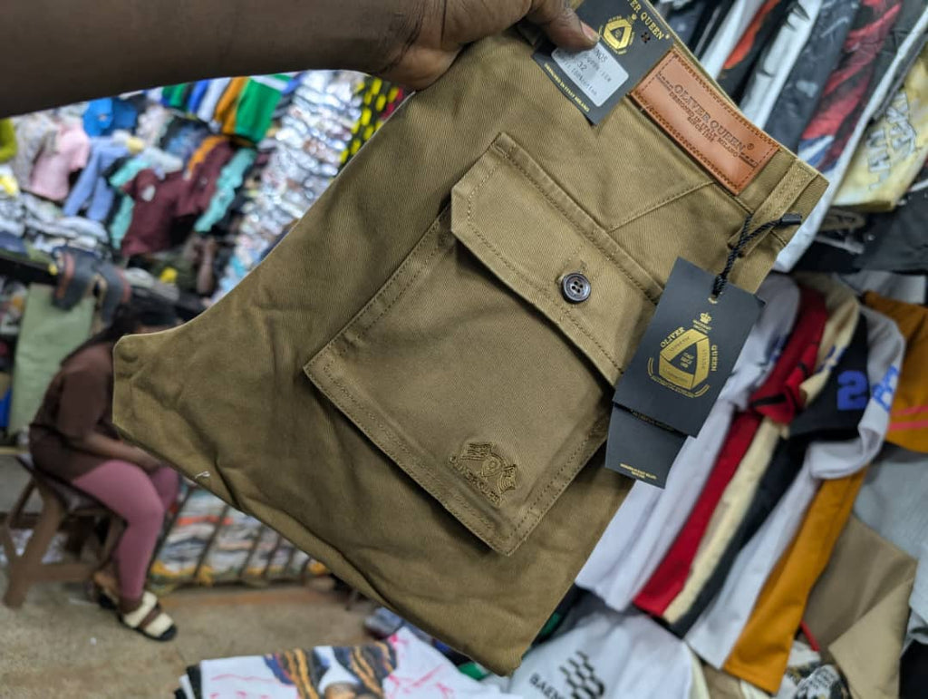 Men's Khaki Tan Cargo Pants – Oliver Queen