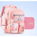 Girls' Pink Teddy Bear School Backpack