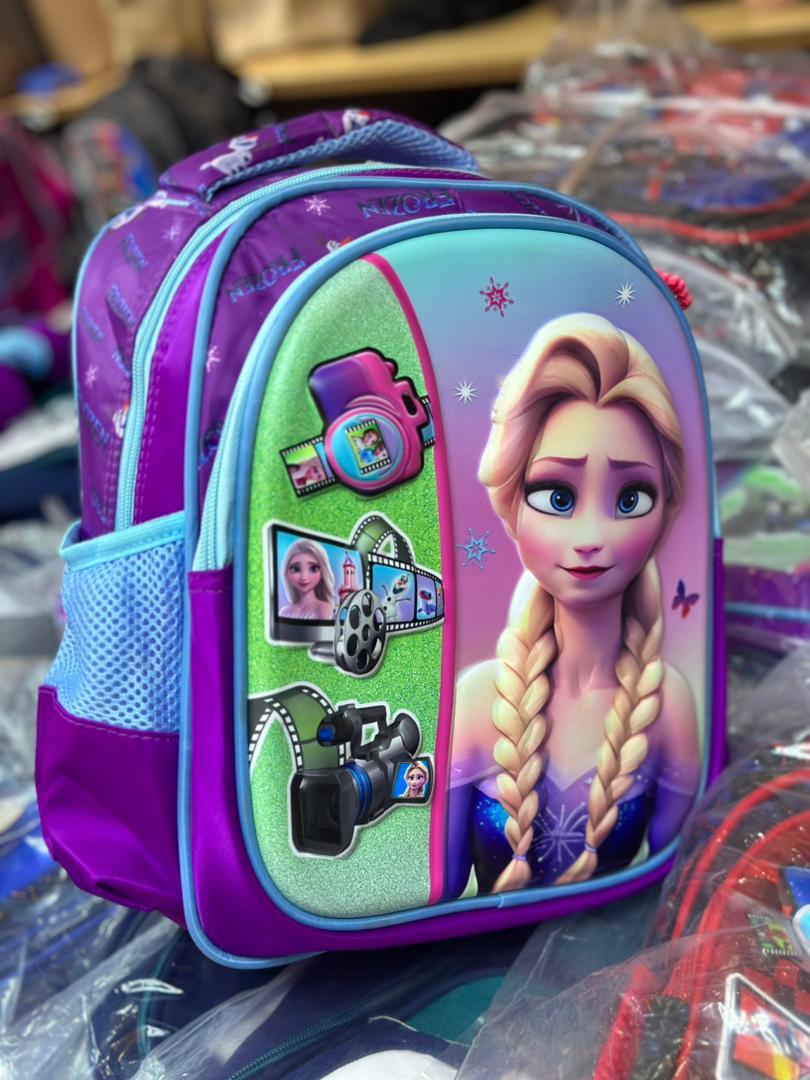 Frozen Elsa Purple Kids School Backpack