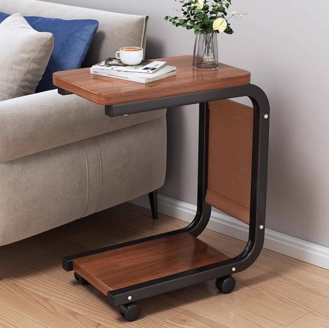 Flexible C-Shaped Sofa Side Table - New Design