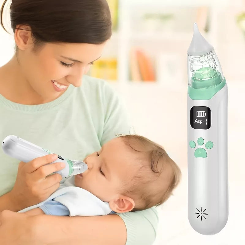 Electric Baby Nasal Aspirator – LCD Display, 3 Suction Levels