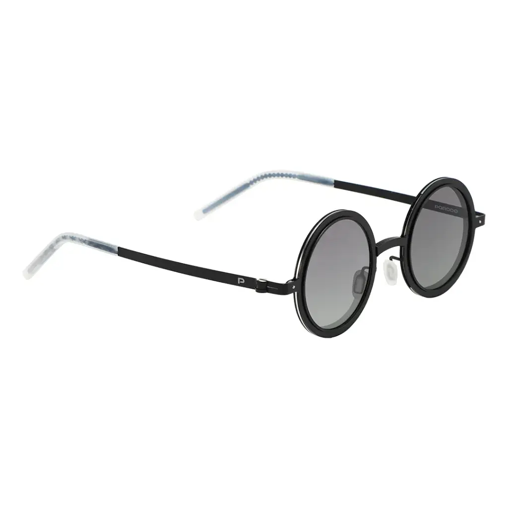 Porodo Lifestyle Geneva Round Frame Sunglasses – UV400, Adjustable Brightness & Flex Frame