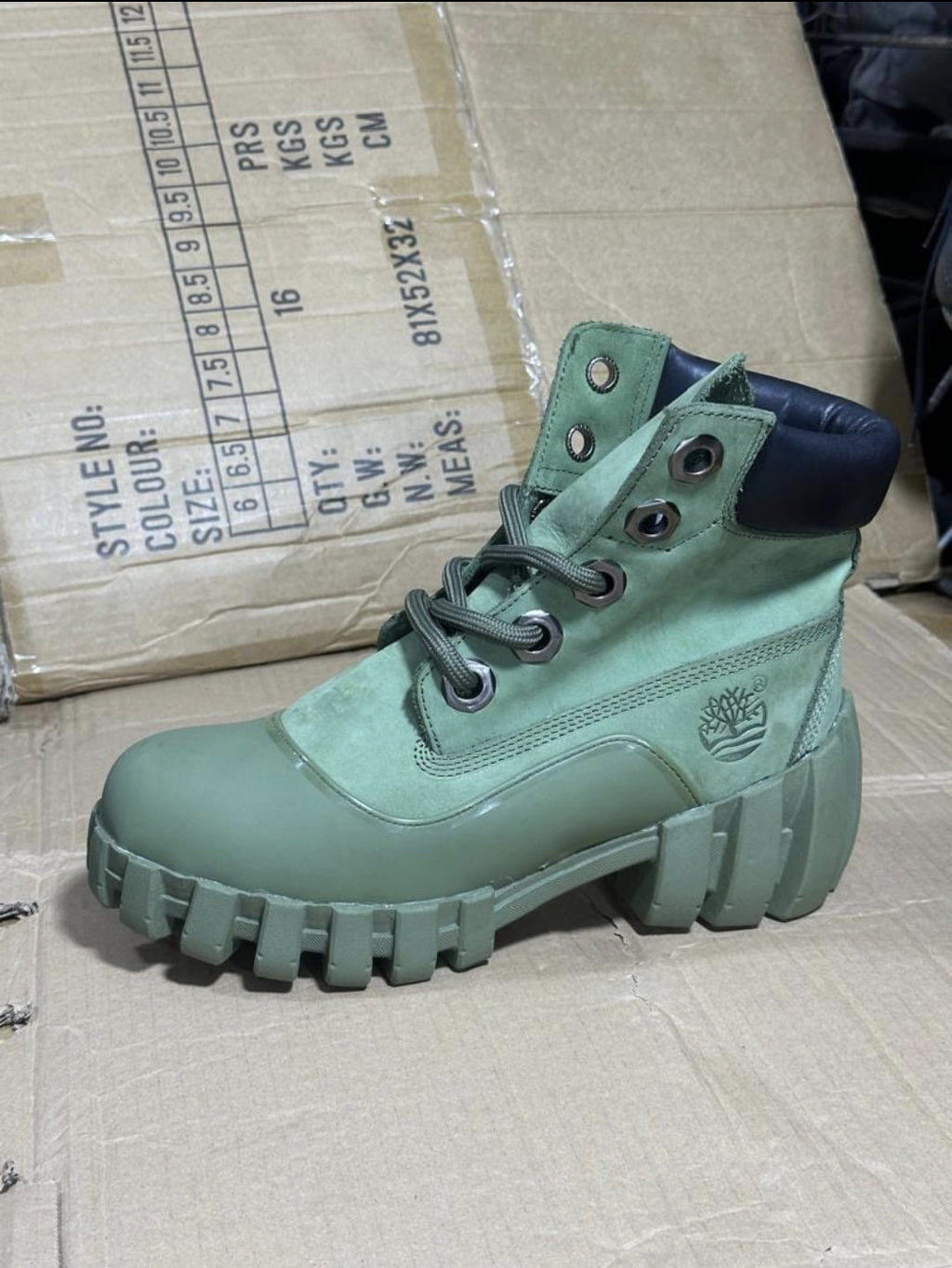 Timberland Sage Green Ankle Boots