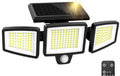 3-Head Solar Security Light with Motion Sensor & Remote