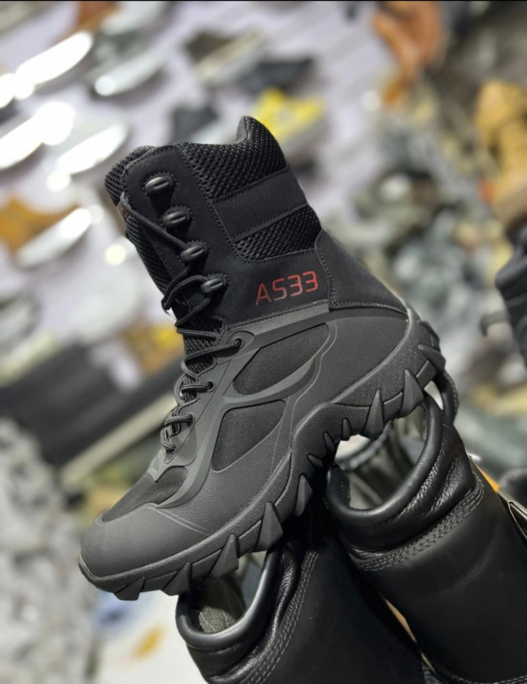AS33 Tactical High-Top Boot – All Black
