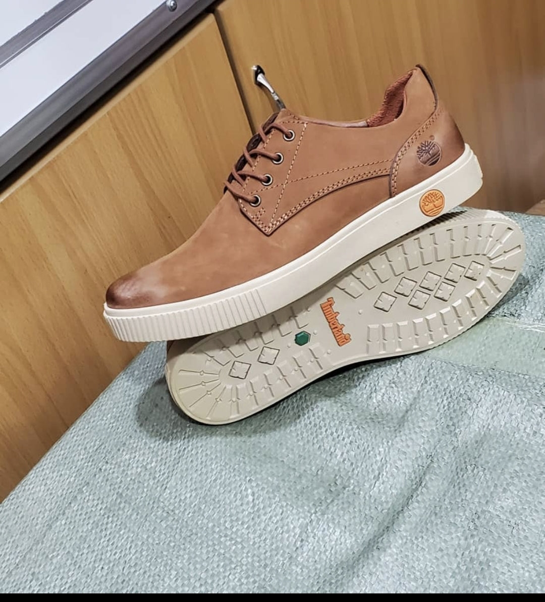 Timberland Tan Leather Casual Oxford Sneakers