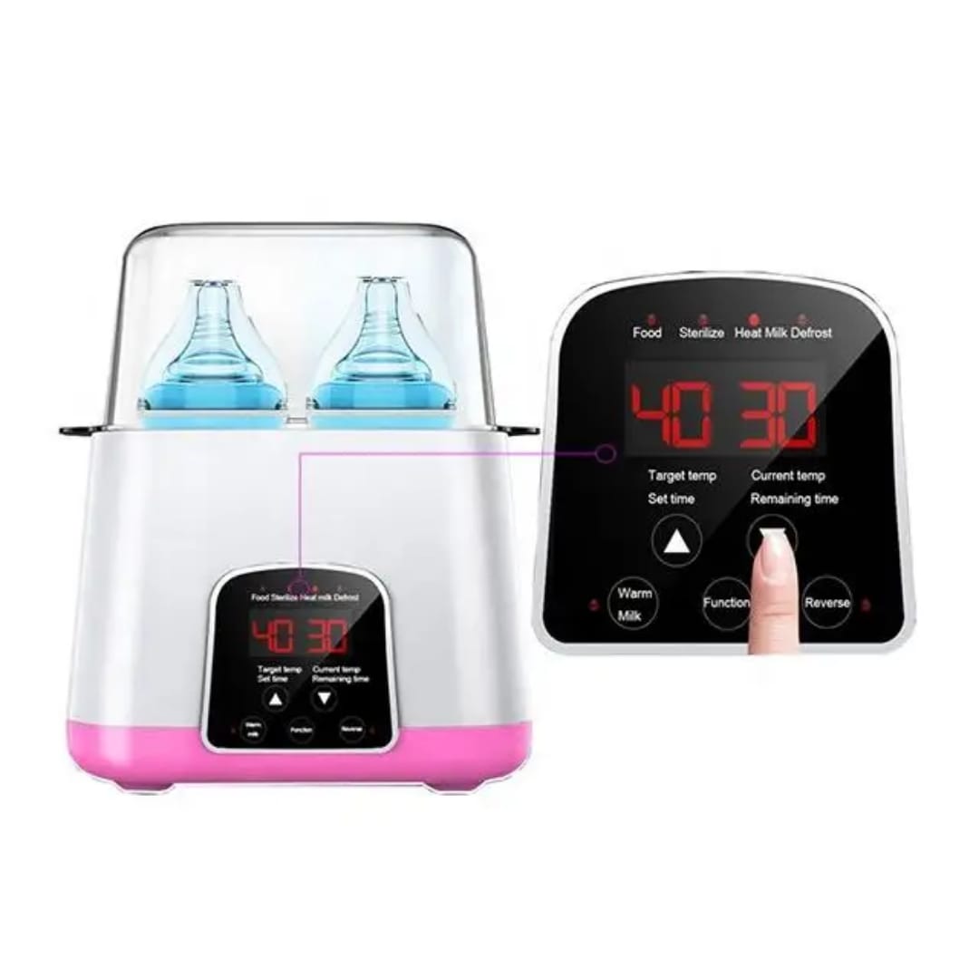 6-in-1 Baby Bottle Warmer and Sterilizer with digital LED display