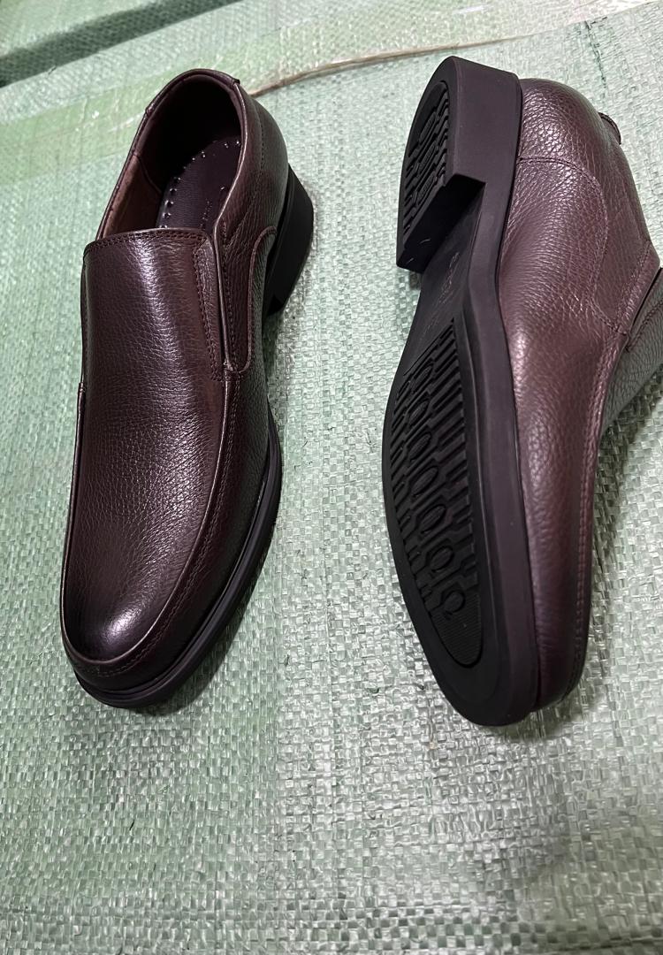 Men's Burgundy Leather Slip-On Loafers