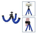 Flexible Mini Tripod with Phone Holder - Blue